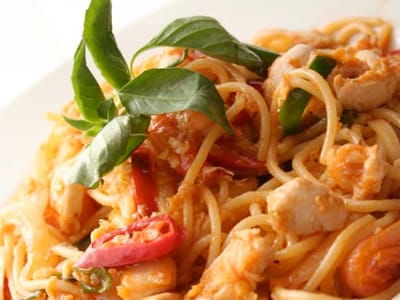 Спагети с риба