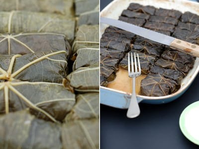 Лозови сарми с маслини