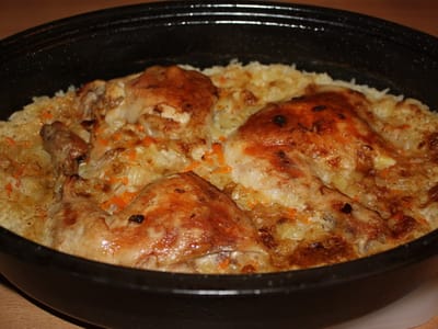 Пиле с ориз