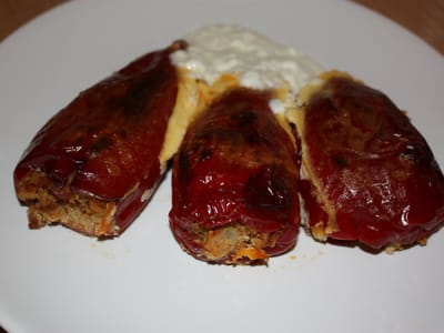 Пълнени чушки с кайма и ориз