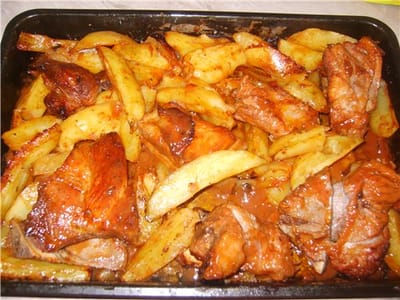 Ребърца с картофки