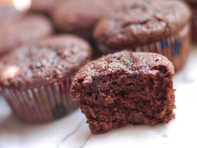 Шоколадови мъфини с банан