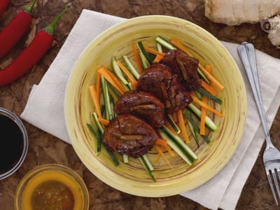 Свинско бон филе с мед и джинджифил