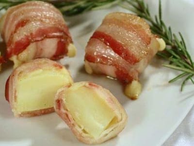 Картофени хапки със сирене и бекон